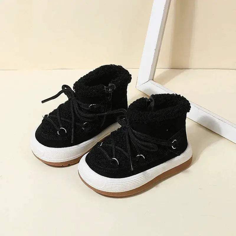 Cozy Baby Boots Warm Plush Lining Rubber Sole For Toddlers - ToylandEU