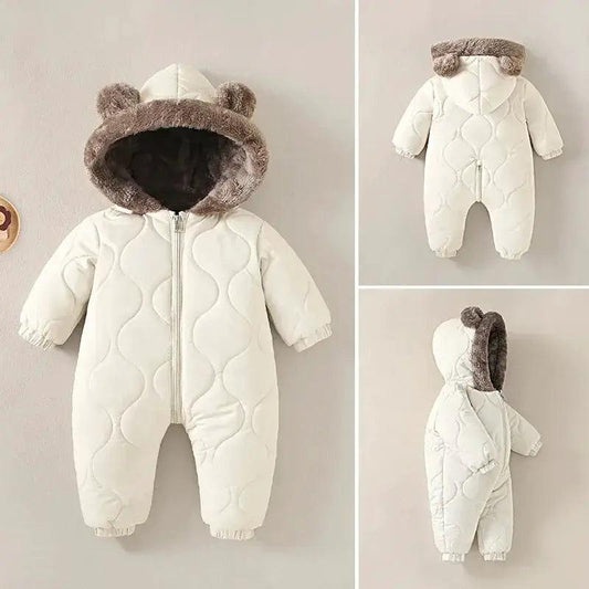 Cozy Baby Boy Jumpsuit Hooded 0 To 2 Toyland EU - ToylandEU™