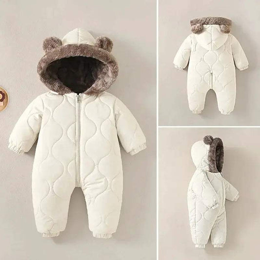 Cozy Baby Boy Jumpsuit Hooded 0 To 2 Toyland EU - ToylandEU™