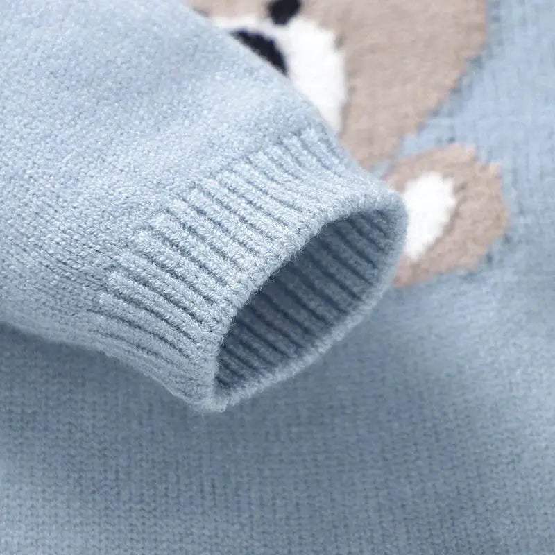 Cozy Blue Rompers And Hats Set Cartoon Pattern For Infants Zero To Eighteen Months - ToylandEU