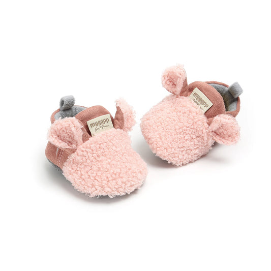 Cozy Cartoon Baby Boots With Fleece Lining For Indoor Outings - ToylandEU