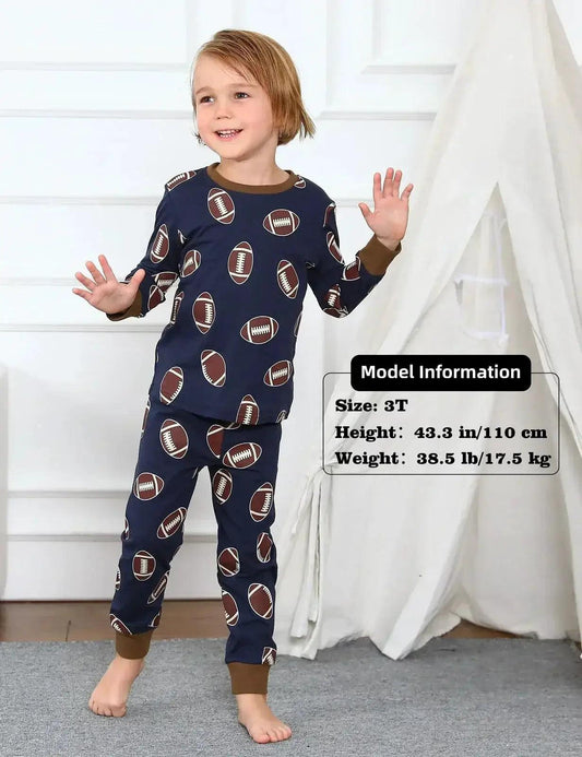 Cozy Kids Football Pajama Set 2-14 - Toyland EU - ToylandEU™