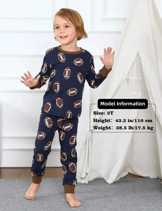 Cozy Kids Football Pajama Set 2-14 - Toyland EU - ToylandEU™