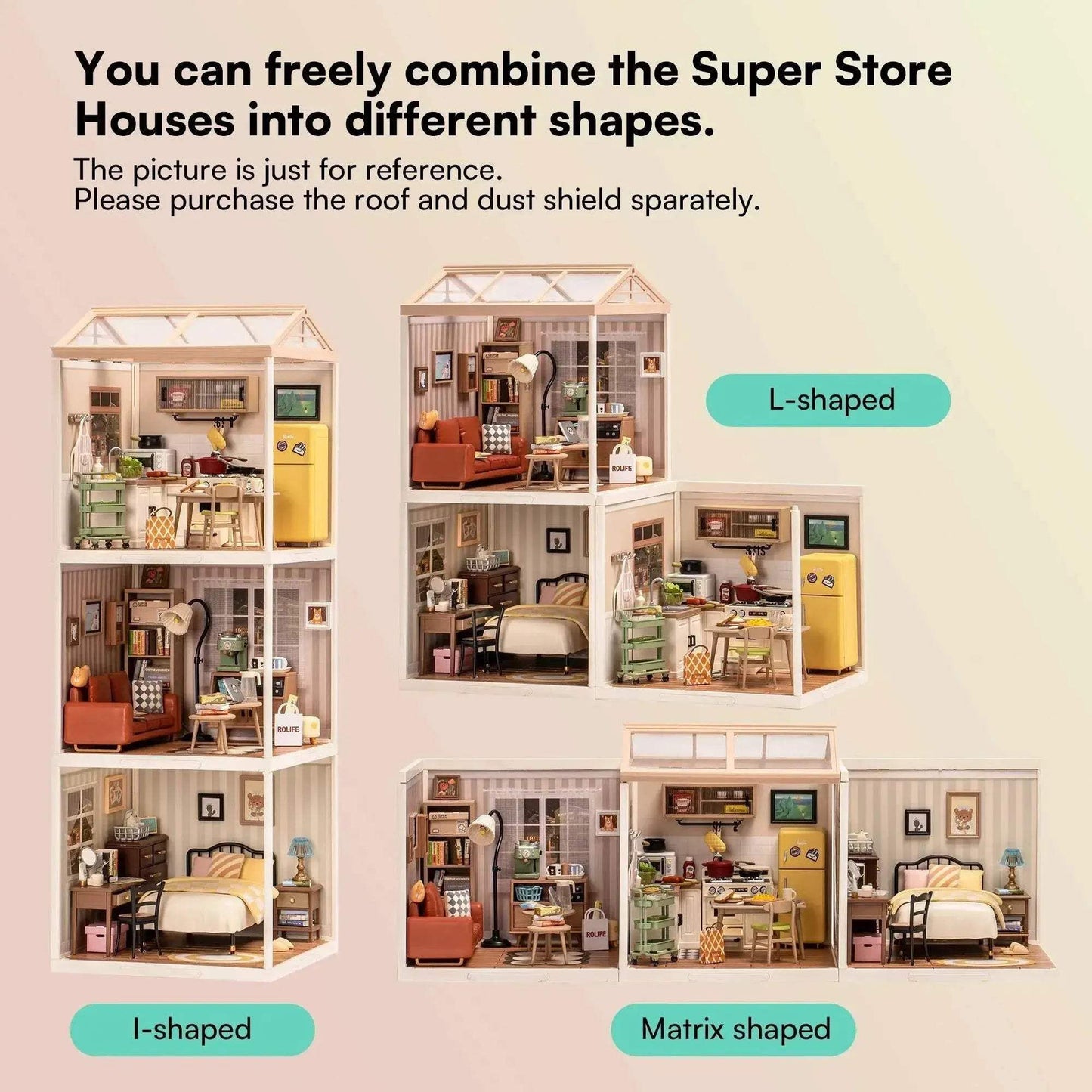 Cozy Living Lounge 3D Puzzle Kit - DIY Miniature Super Store Fun! - ToylandEU™