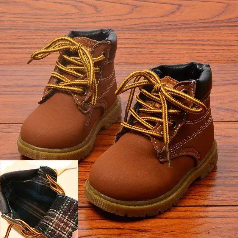 Cozy Toddler Unisex Boots Lace Up Plush Lining For Toddlers - ToylandEU