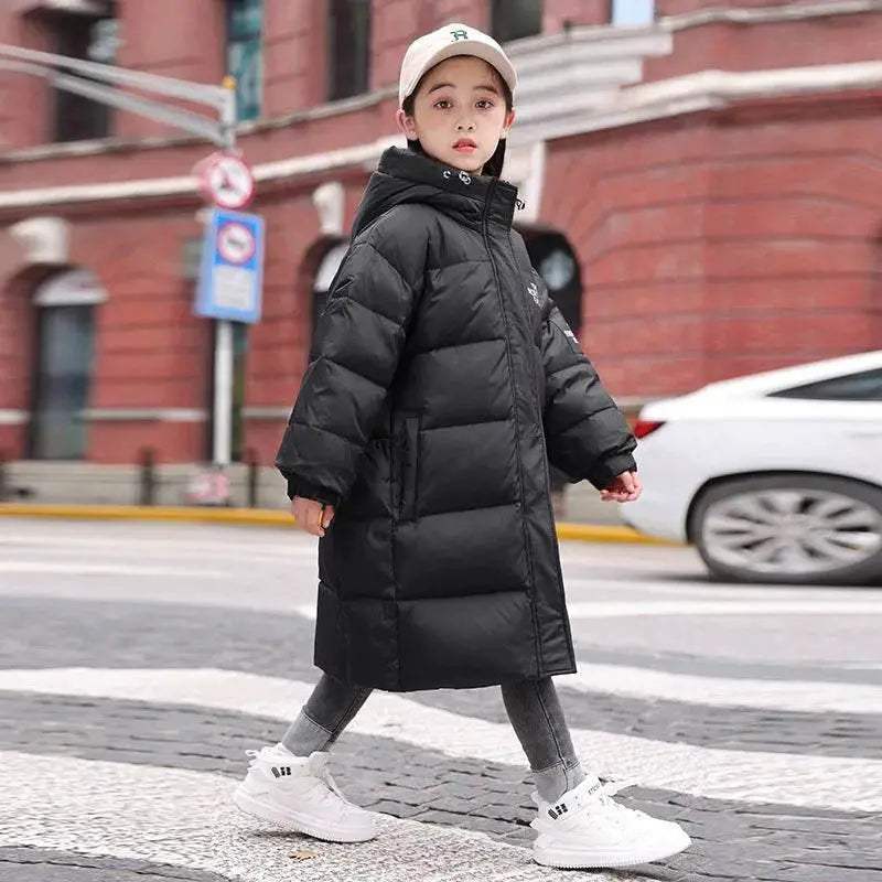 Cozy White Duck Down Hooded Jacket Boys Toyland EU - ToylandEU™