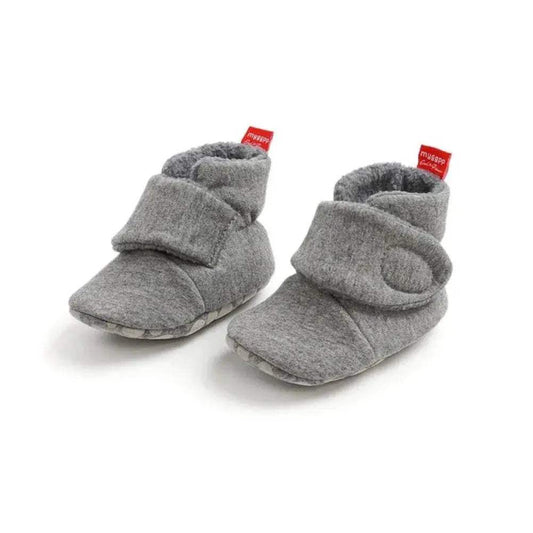 Cozy Winter Plush Booties for Newborns - Soft Sole Anti-Slip Toddler Snow Shoes for Infant Girls and Boys - ToylandEU