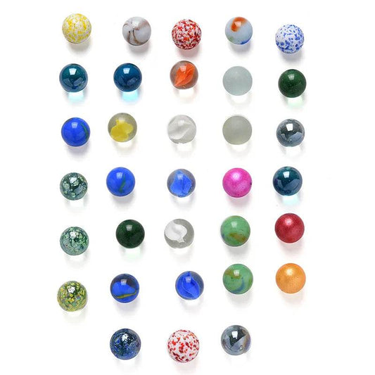 Cream Glass Marbles 16mm - Stress Relief & Gaming Fun (10/20 Pack) - ToylandEU