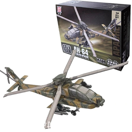Creative Building Blocks AH-64 Two Seater Armed Attack Helicopter Model For Boys - ToylandEU