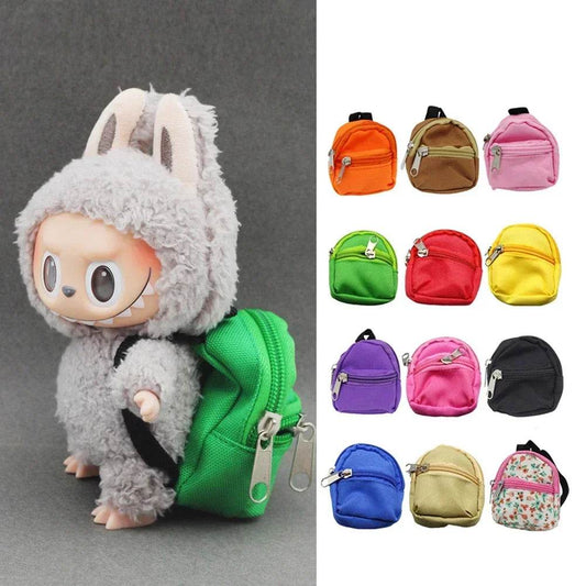 Creative Canvas Backpack For Labubu Dolls Plush Cat Design - ToylandEU