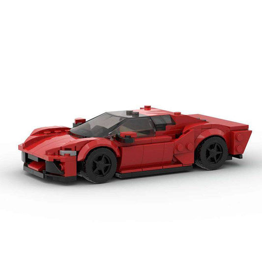 Creative Car Building Blocks | 282 Pieces, Red