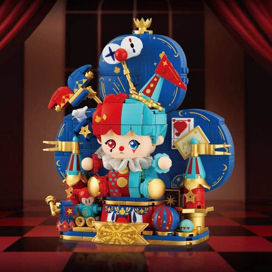 Creative Cartoon Poker Face Building Block King Queen Knight - ToylandEU