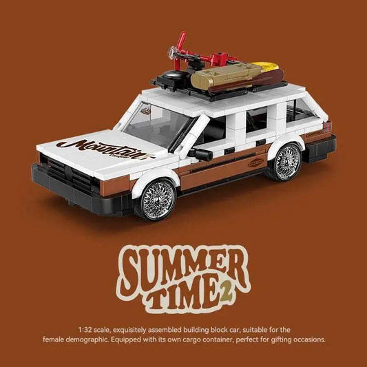 Creative City Retro Sedan Building Blocks Car Model MK2 - ToylandEU™