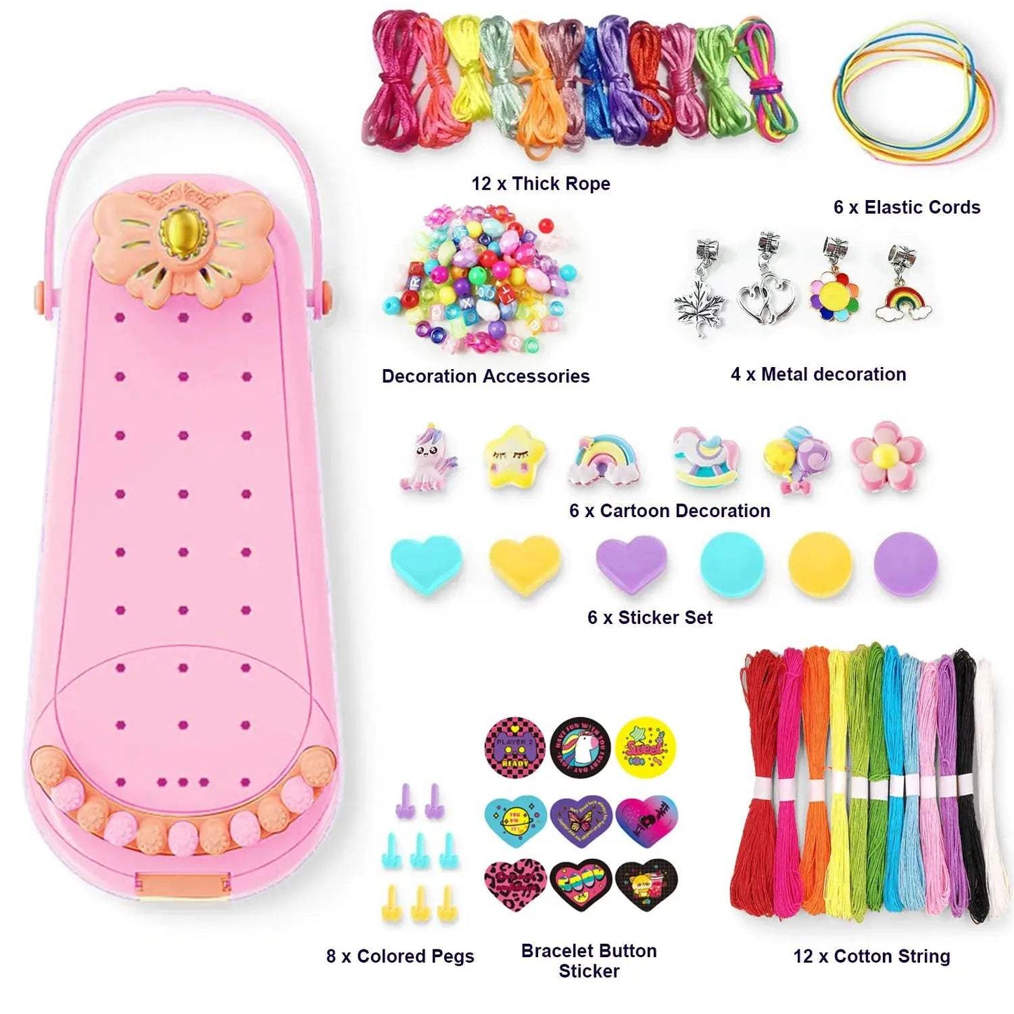 Creative DIY Bracelet Making Kit For Girls Jewelry Craft Gift - ToylandEU