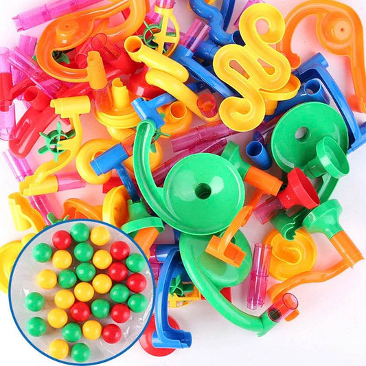 Creative DIY Marble Run Building Blocks Set - Fun for Kids! - ToylandEU