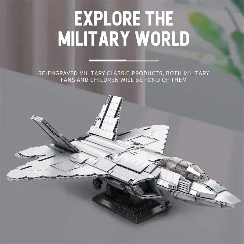 Creative F22 Fighter Model Kit Blocks Toyland EU - ToylandEU™