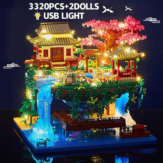 Creative Tree House Building Blocks Set - 3320 Pieces with Light Feature - ToylandEU
