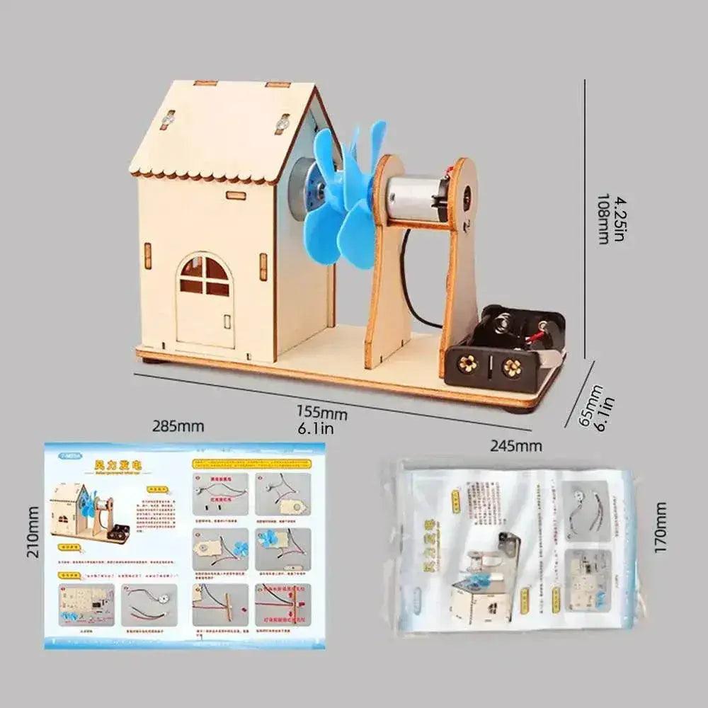 Creative Wind Power Science Kit for Kids - Build Your Own Wind Turbines and Learn About Electricity - ToylandEU™
