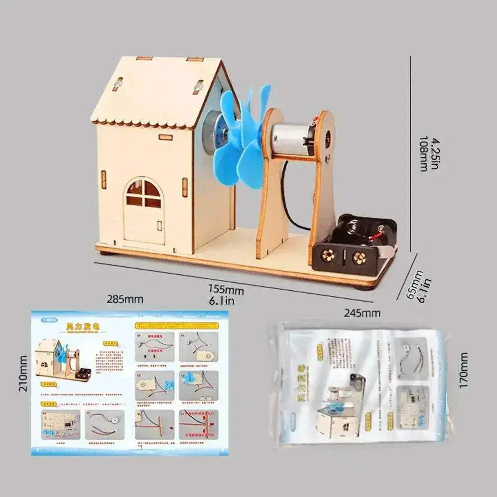 Creative Wind Power Science Kit for Kids - Build Your Own Wind Turbines and Learn About Electricity - ToylandEU™