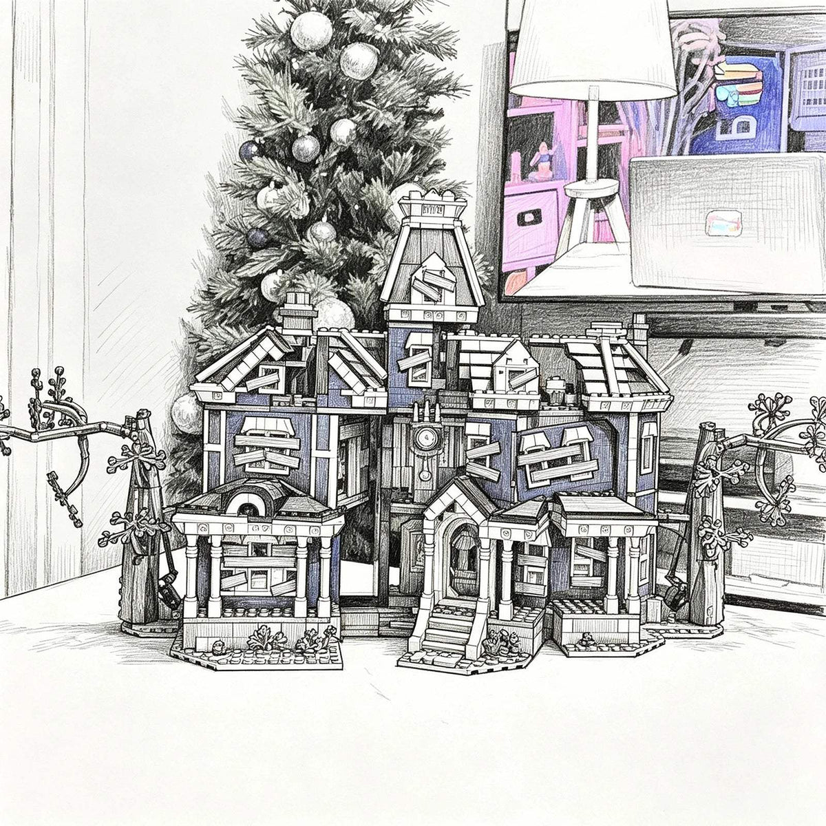 Creel House Villa Building Blocks | 2593 Pcs | Toylandeu™