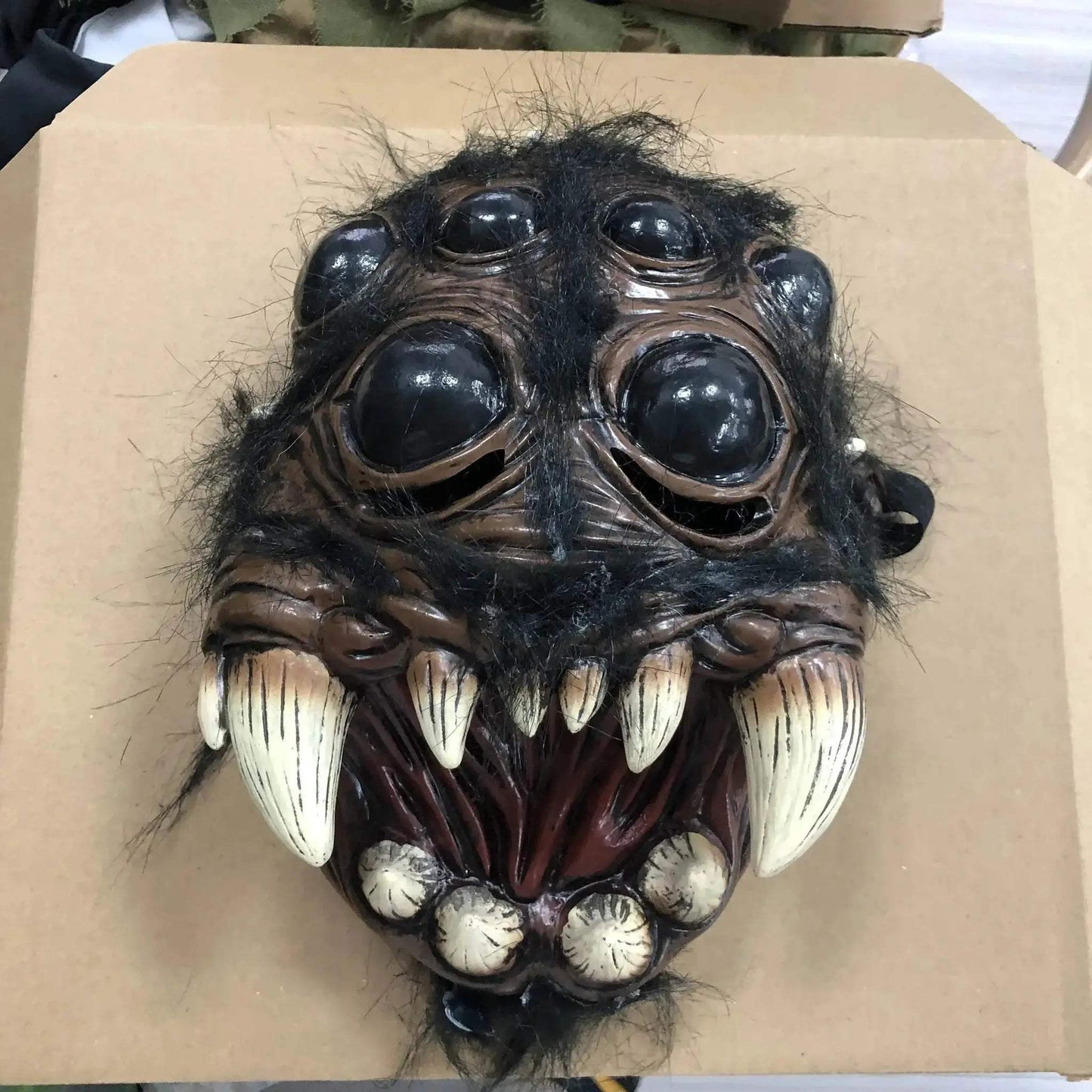 Creepy Spider Mask Latex Open Mouth for Halloween Costume - ToylandEU