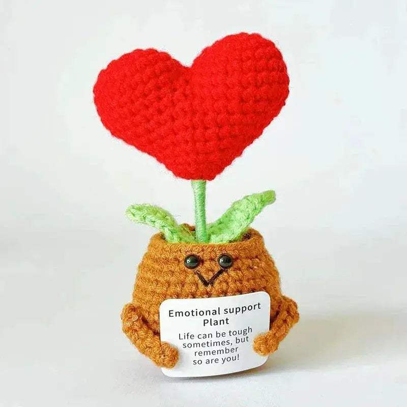 Crochet Sunflower Doll Positive Energy Gift Handmade Decor - ToylandEU