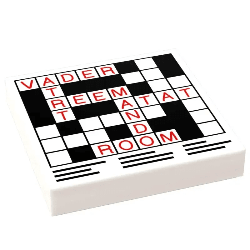 Crossword Puzzle (2x2 Tile) for minifigs - ToylandEU