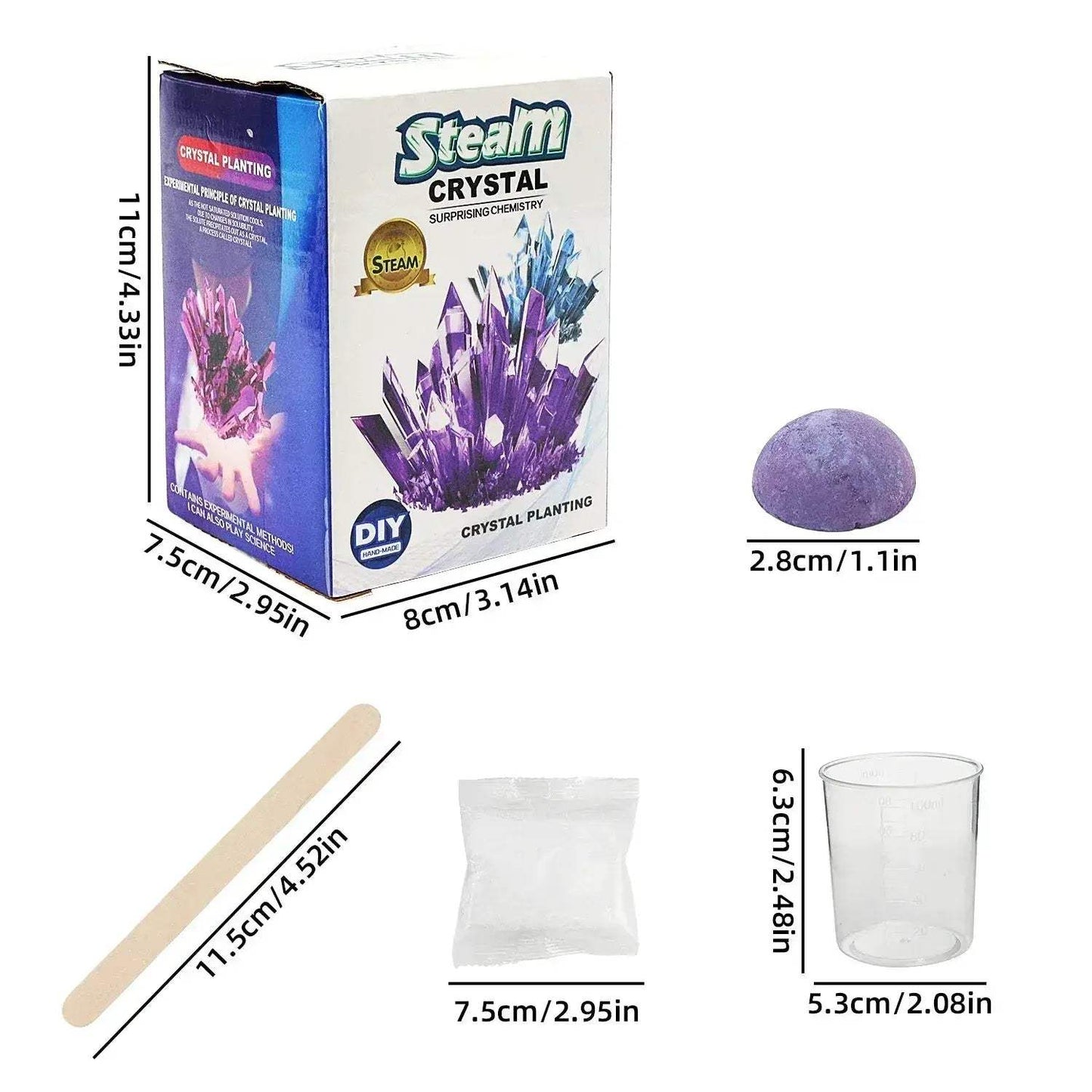 Crystal Growing Kit For Kids Science Experiment Fun - ToylandEU