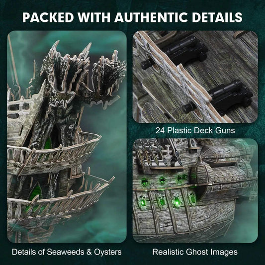 CubicFun 3D Puzzles Ship LED Pirate Ship Model Jigsaw - ToylandEU™