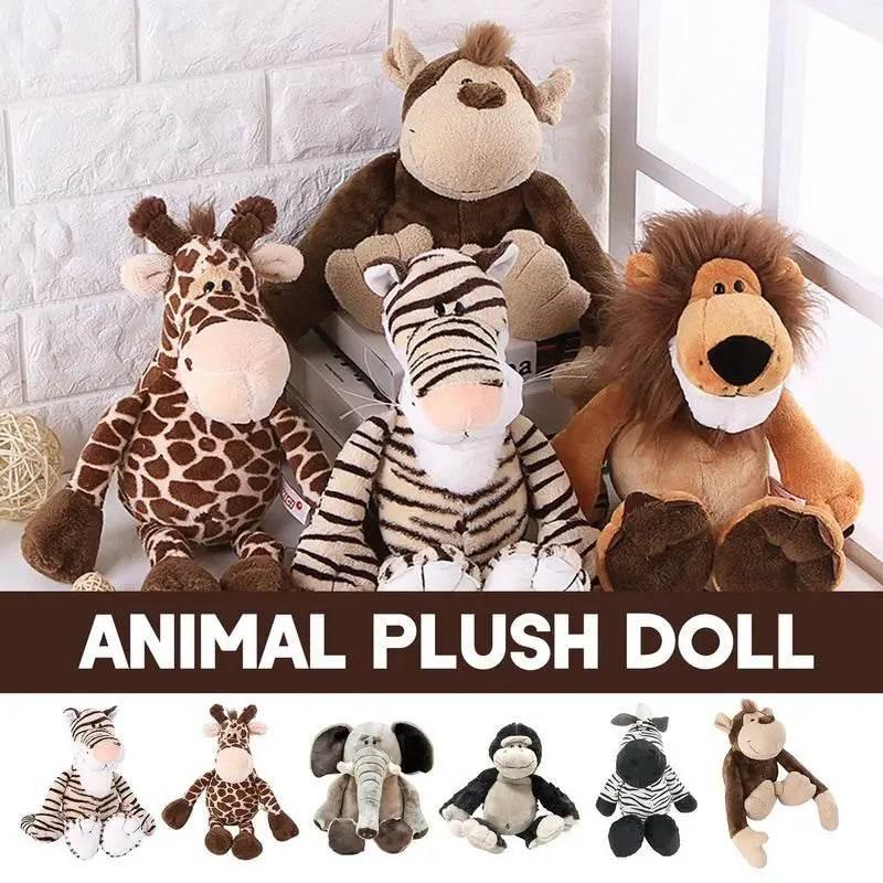 Cuddly Large Safari Plush Toys Adorable Jungle Friends for Kids
