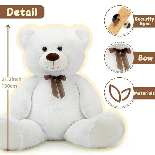 Cuddly XXL 51 Inch Giant Teddy Bear Plush Toy - Toyland EU - ToylandEU™