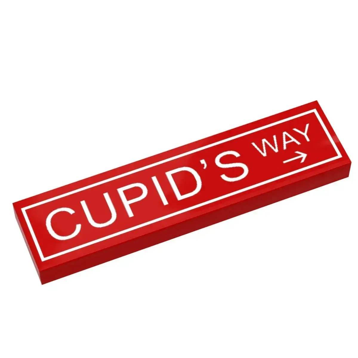 Cupid's Way LEGO Street Sign Tile Custom Art Print - ToylandEU