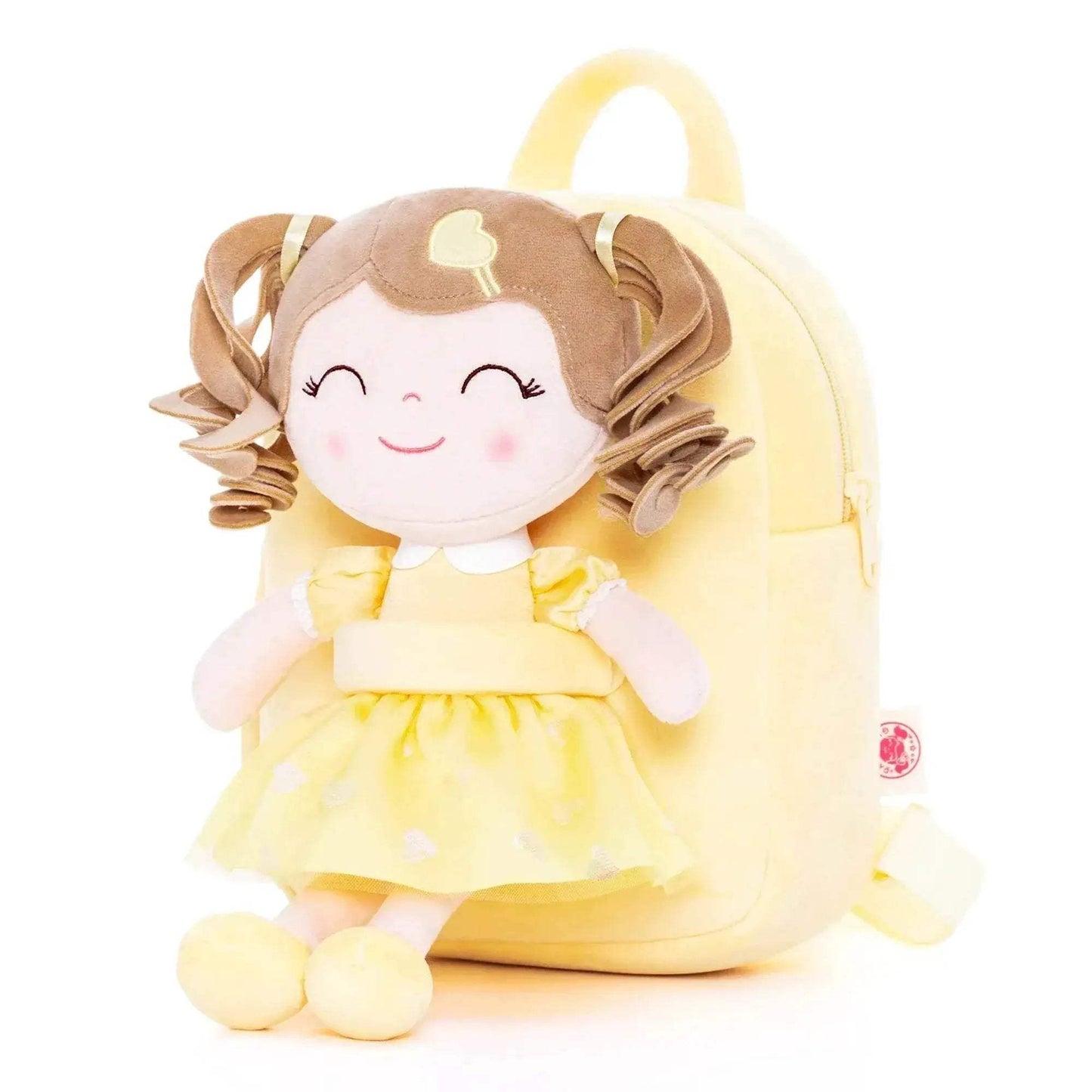 Curls Princess Doll Plush Backpack for Girls - Gloveleya Soft Stuffed Toy Gifts - ToylandEU™
