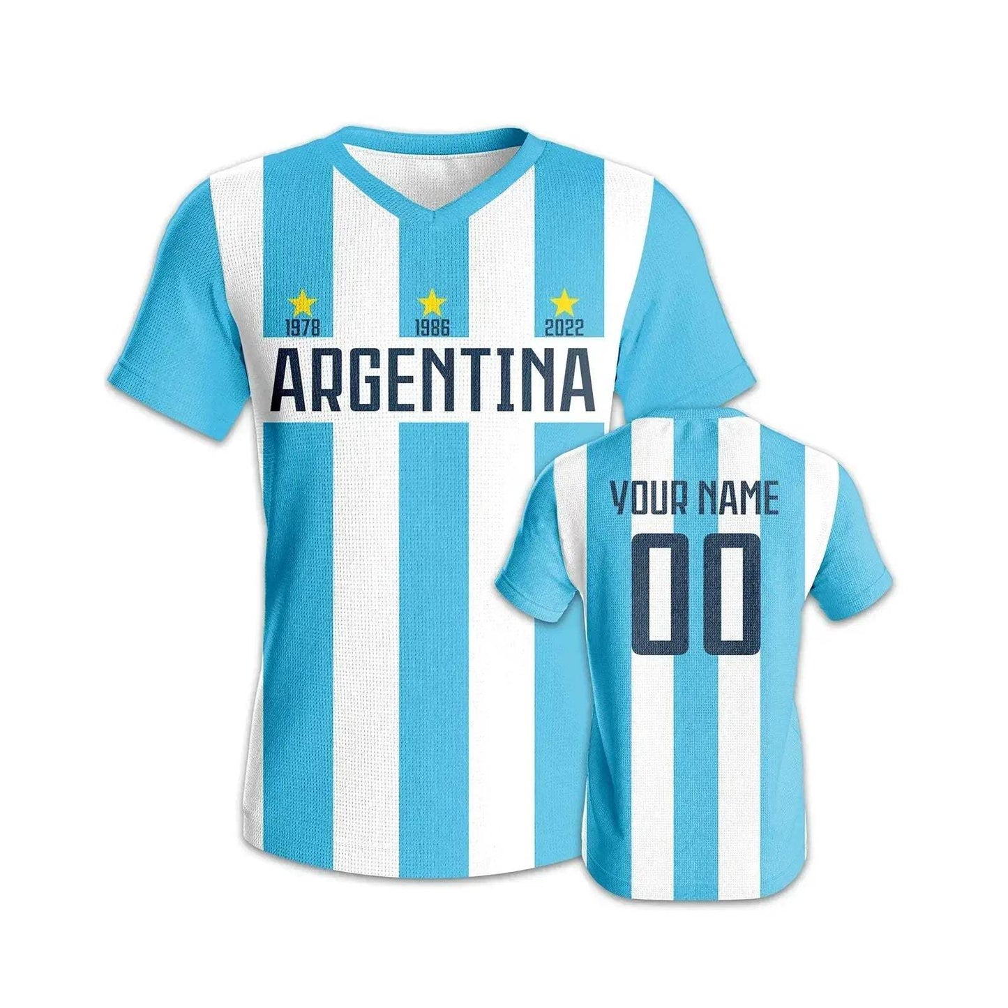 Custom Argentina Soccer Jersey With Personalized Name And Number - ToylandEU