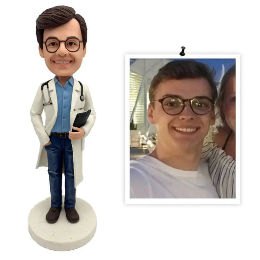 Custom Doctor Bobblehead Keepsake Gift Based On Your Photo - ToylandEU