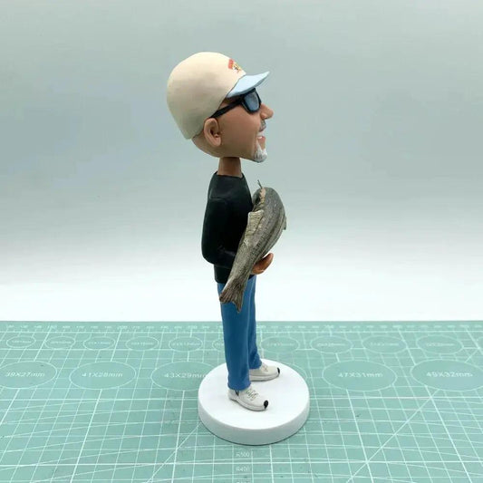 Custom Fisherman Bobblehead Gift for Fishing Lovers - ToylandEU™
