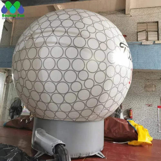 Custom Giant Inflatable Golf Ball Model With Blower For Advertising - ToylandEU™