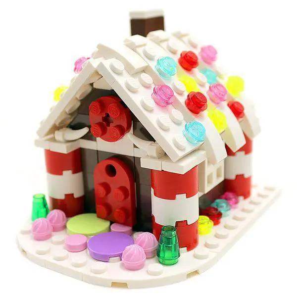 Custom LEGO Gingerbread House Kit For Winter Villages - ToylandEU