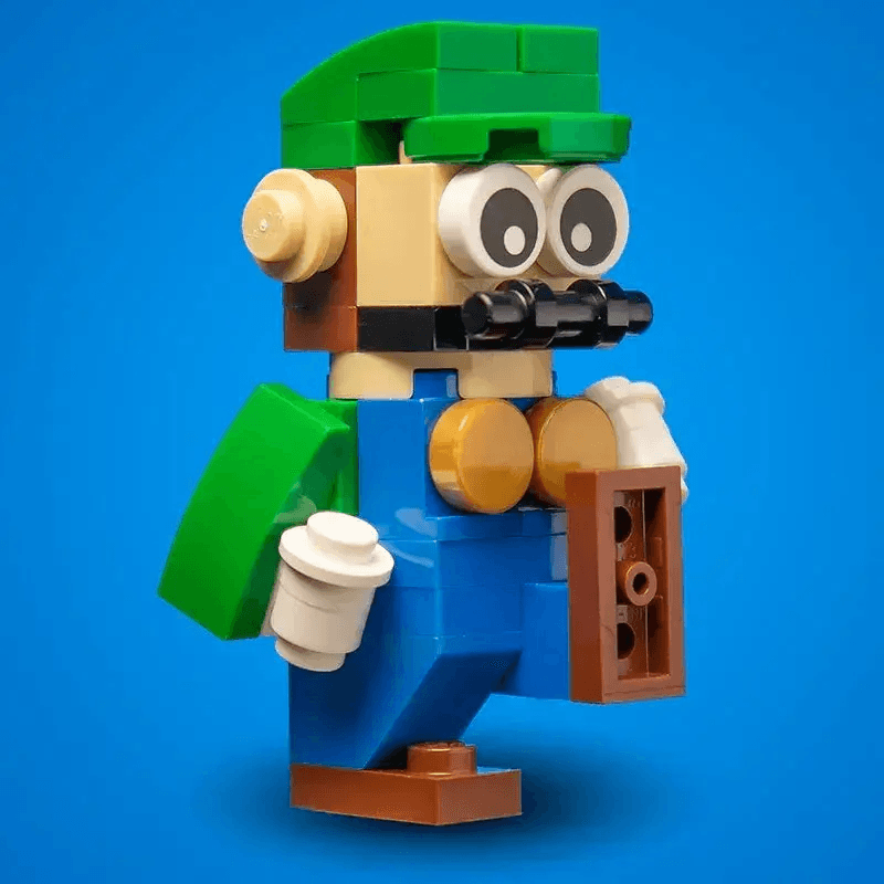 Green Plumber LEGO Building Figure With Authentic Parts - ToylandEU