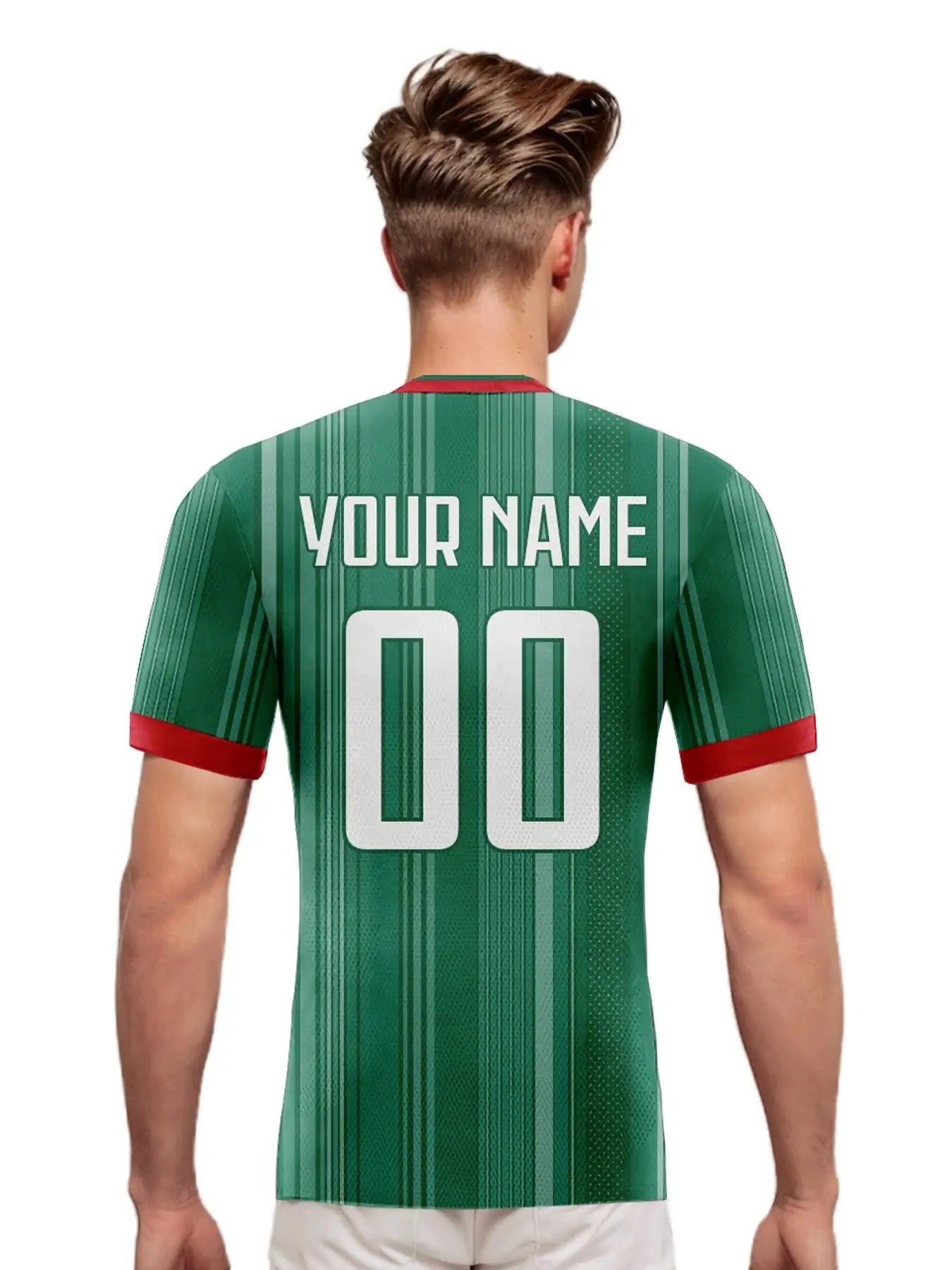 Custom Mexico Soccer Jersey With Name And Number Fans - ToylandEU™