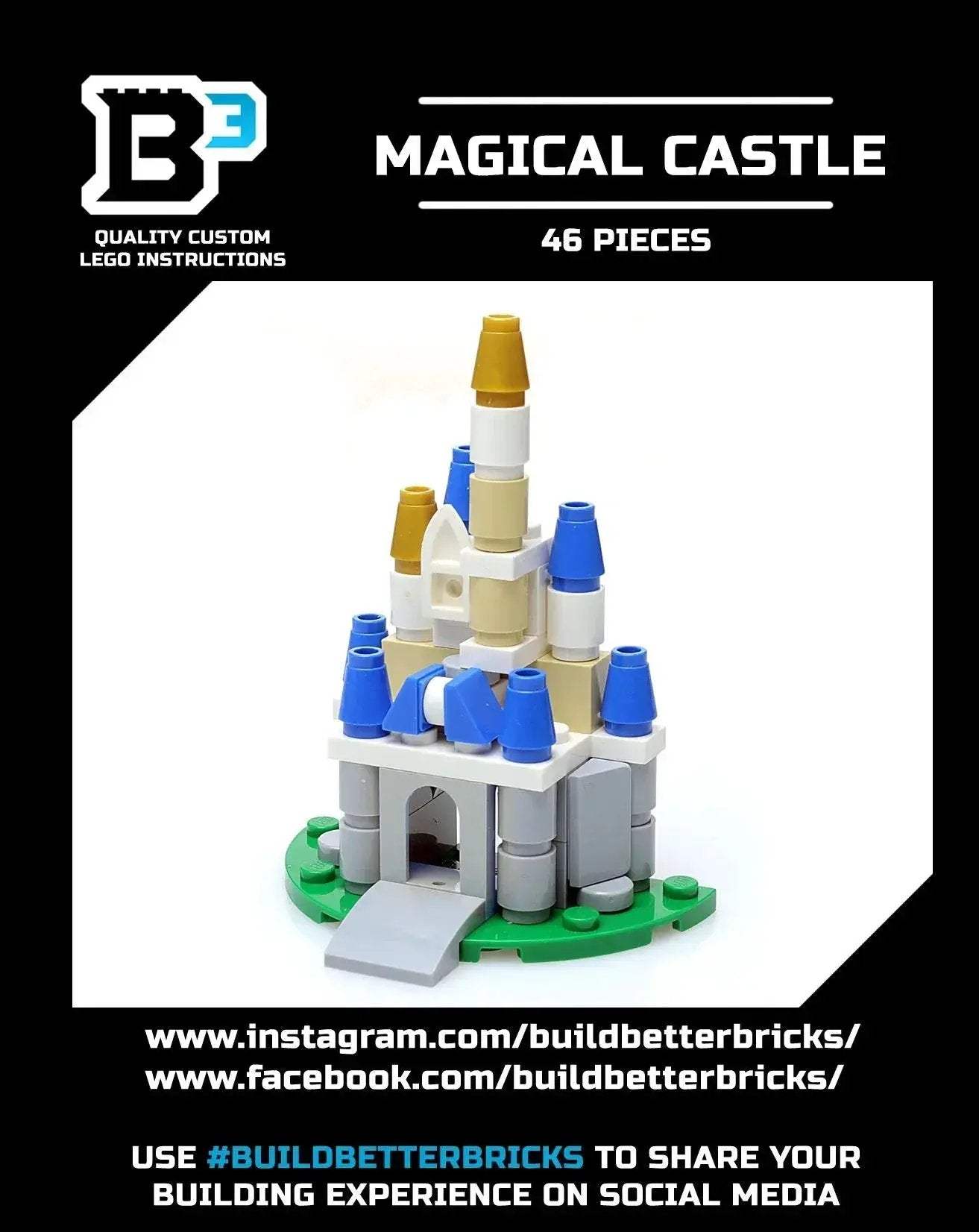 Affordable Custom Lego Mini Magical Castle Kit Disney Inspired - ToylandEU