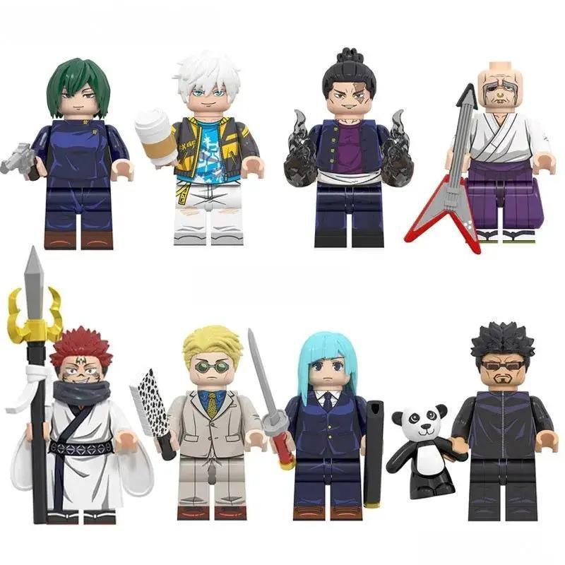 Jujutsu kaisen set of 8 Lego Anime Minifigures Custom Toys 3 - ToylandEU™