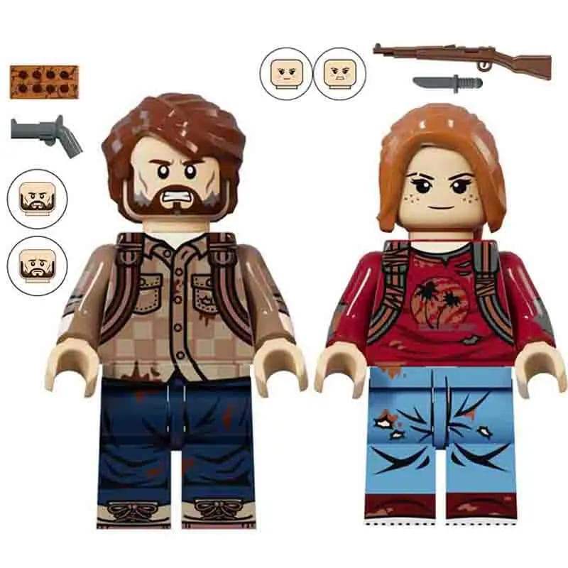 The Last Of Us Joel & Ellie set of 2 Lego minifigures Custom Toys - ToylandEU™
