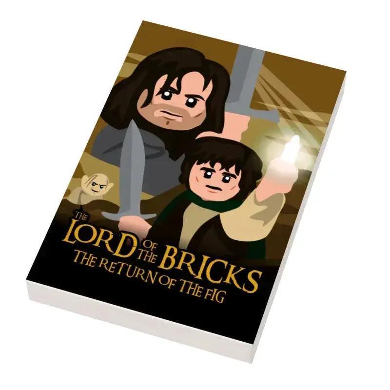 Custom Printed LEGO 2x3 Tile Lord of the Rings Minifig Scale - ToylandEU™