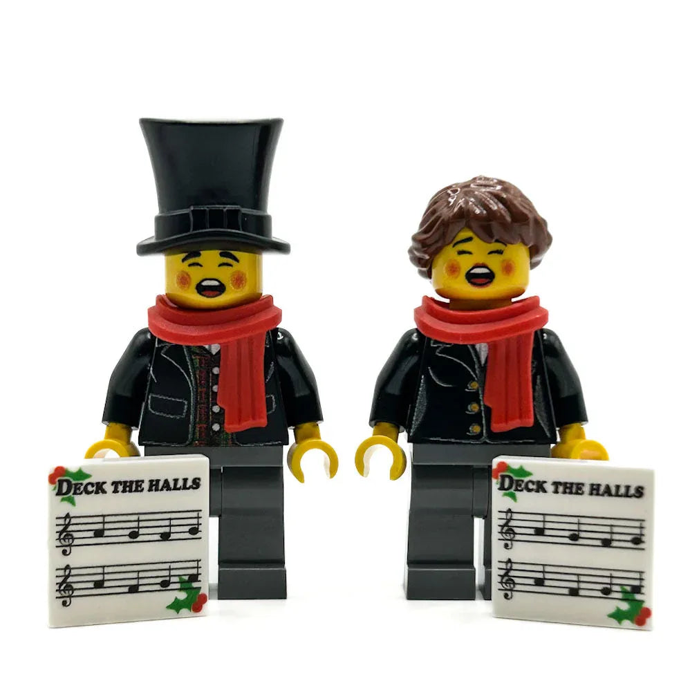 Custom Printed LEGO Figures For Christmas Carolers Authentic LEGO Parts Printing By B3 Customs - ToylandEU