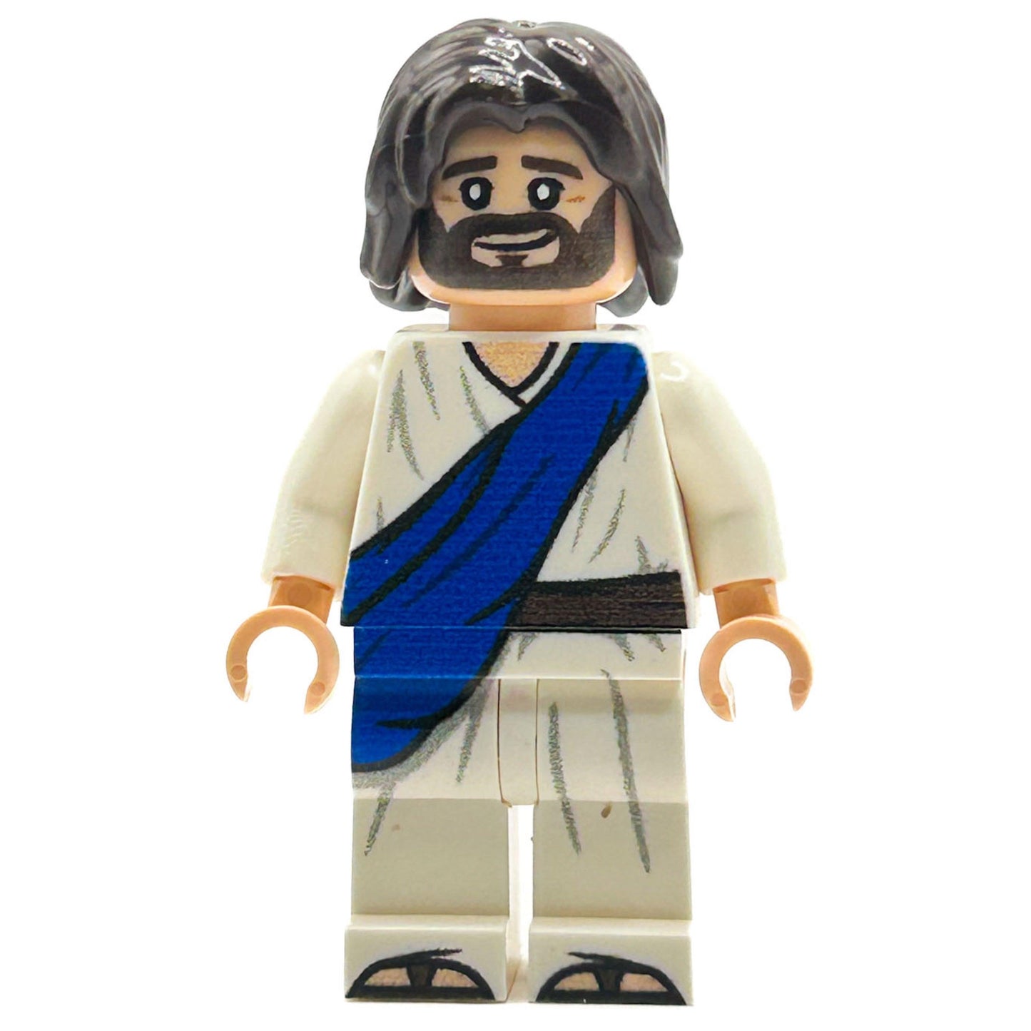 Jesus Minifigure | Blue Sash White Robe | Toylandeu™