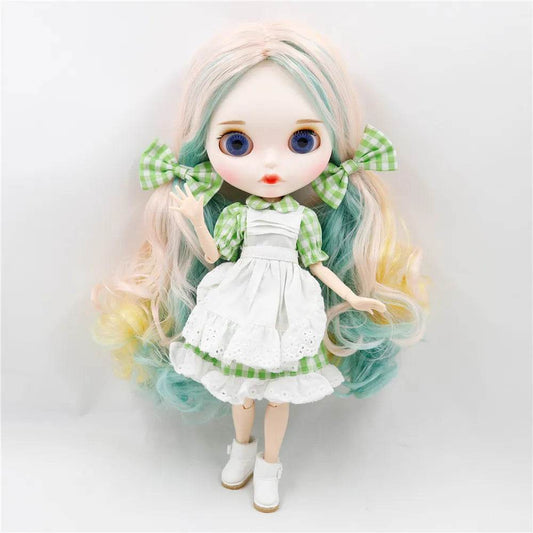 Customizable 30cm Blyth Doll with 4 Eye Colors - Nude BJD Action - ToylandEU