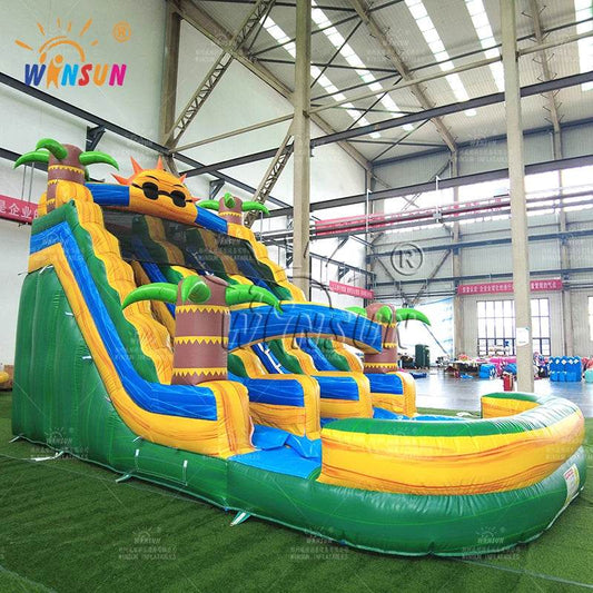 Customized Commercial Giant Water Slide Inflatable Party Size - ToylandEU