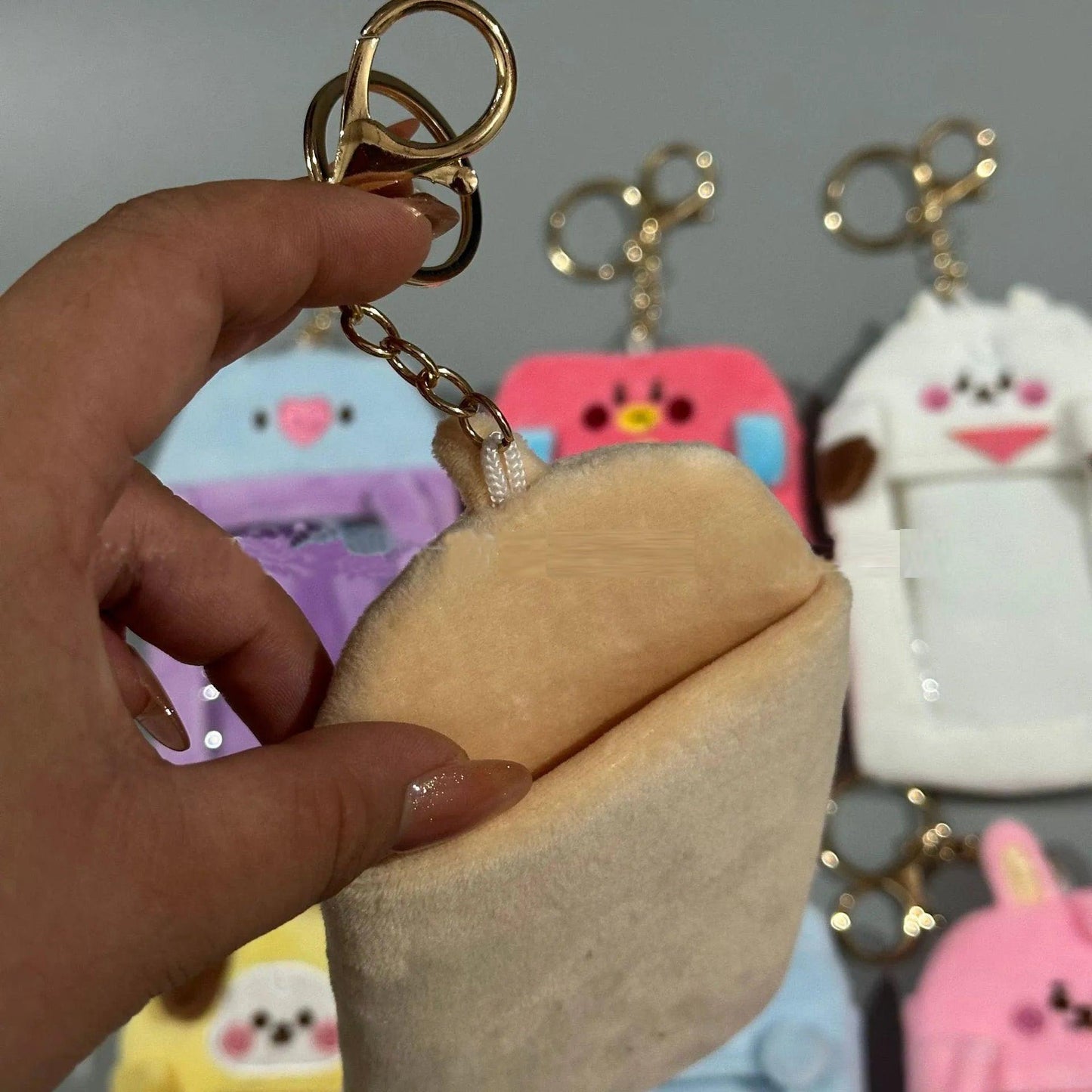 Cute Animal Plush Keychains Set of 21 With Card Holders