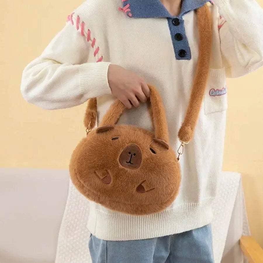 Cute Capybara Plush Kids Backpack - Adorable Mini Stuffed Knapsack - ToylandEU